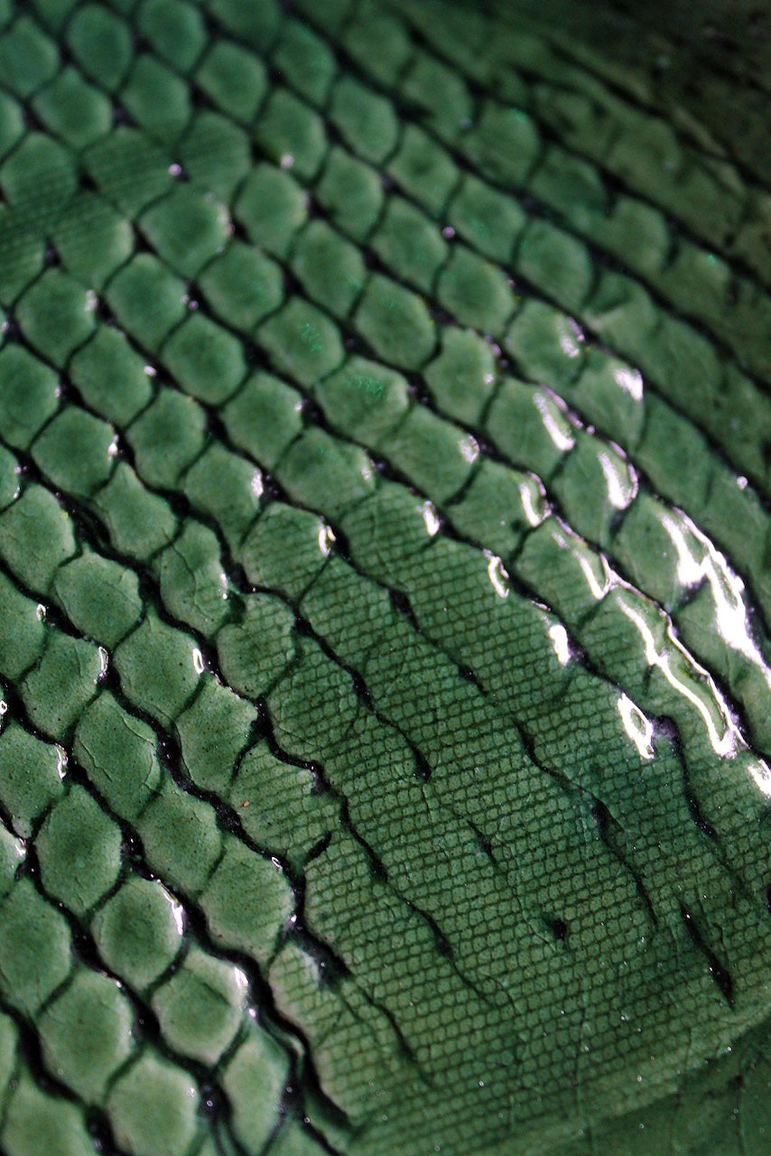 Jadeware Plates | Celadon Fish-scale