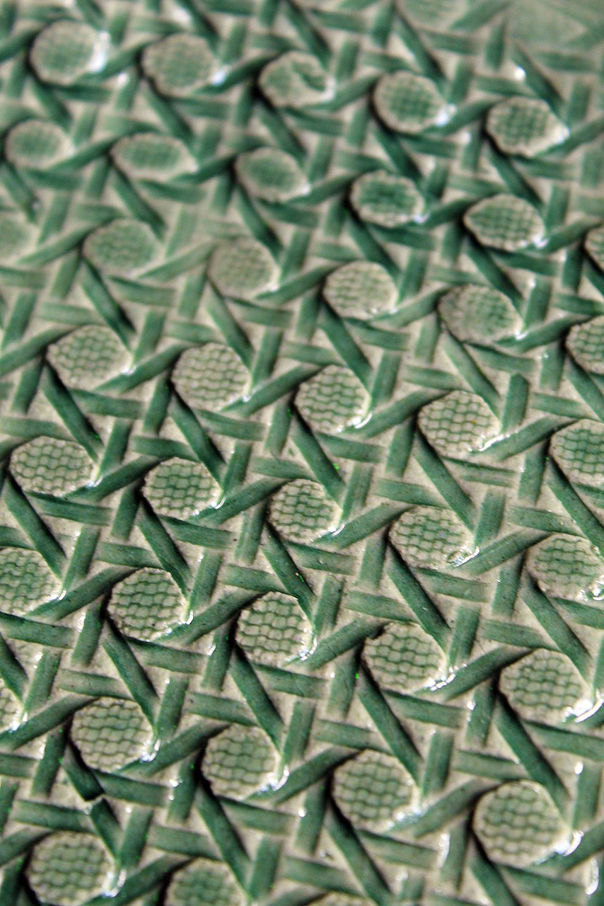 Jadeware Plates | Light Celadon Caning