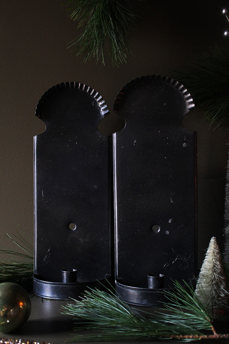 Dark Tin Sconces