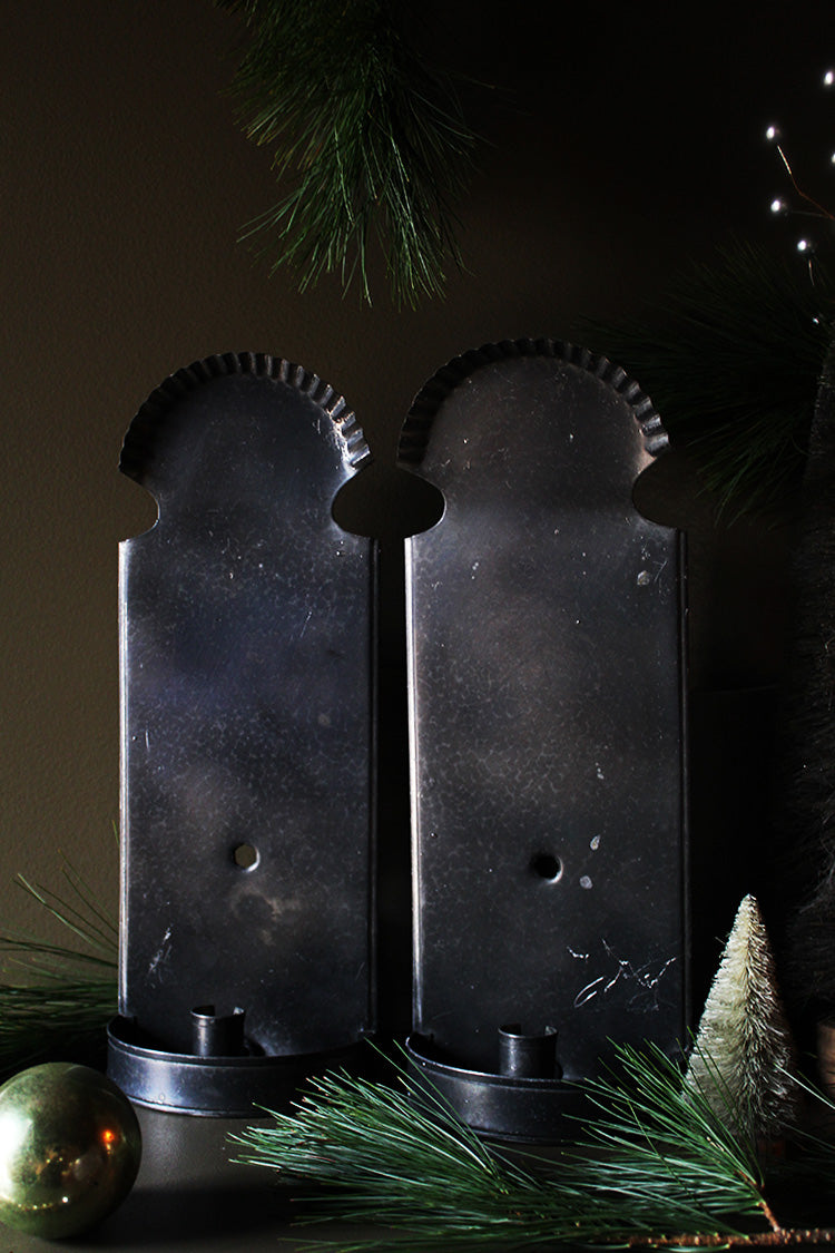 Dark Tin Sconces