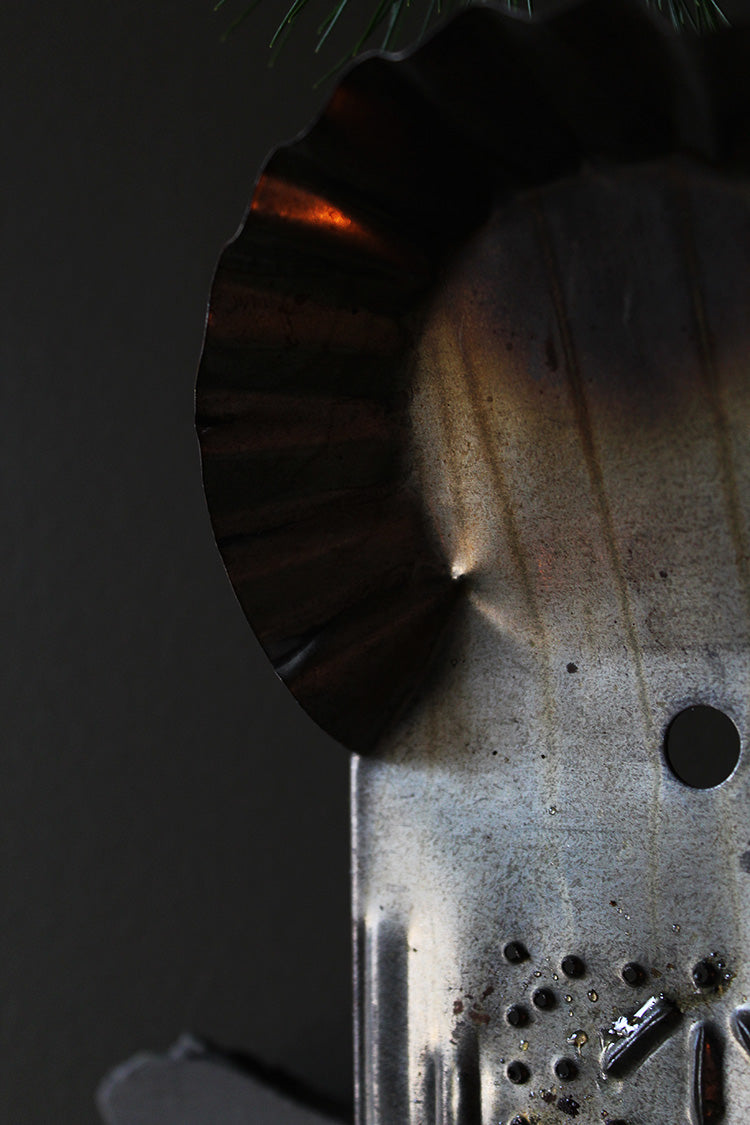 Perforated Tin Sconces