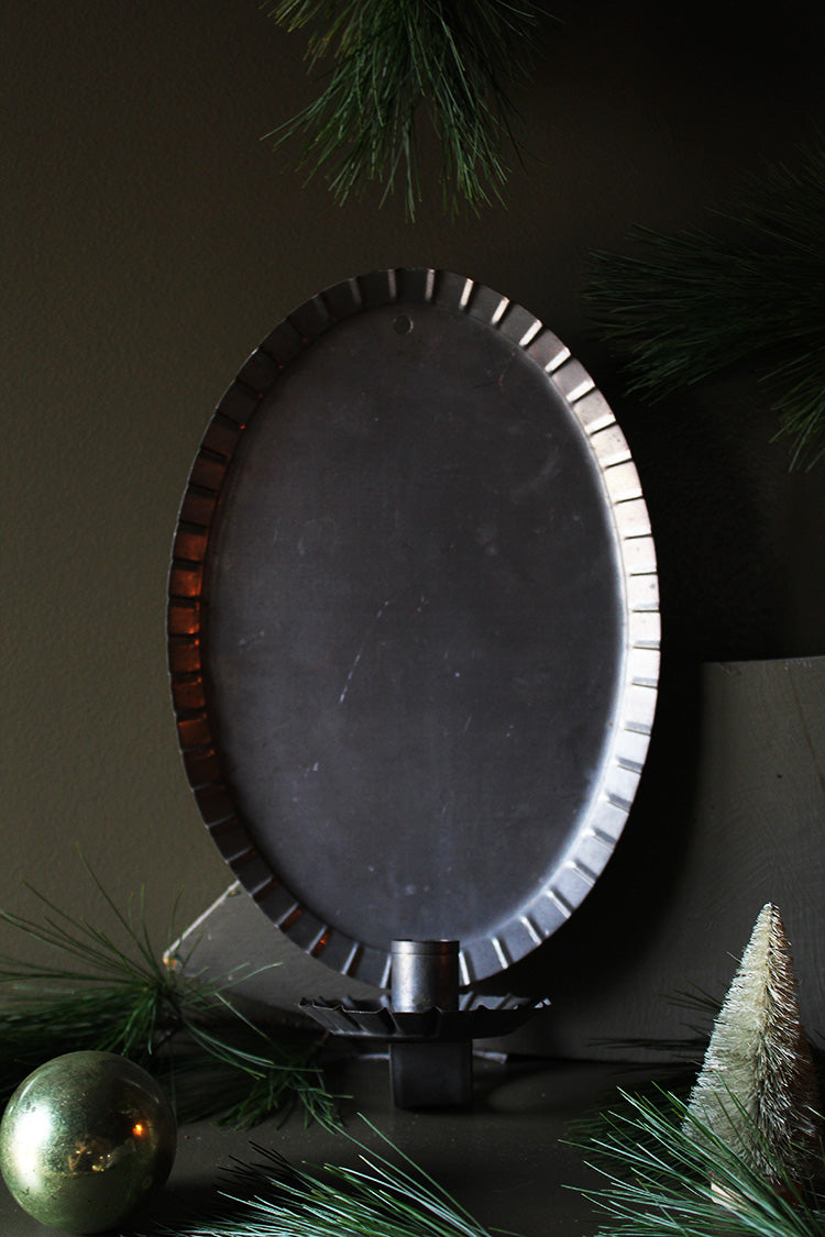 Ovular Tin Sconce