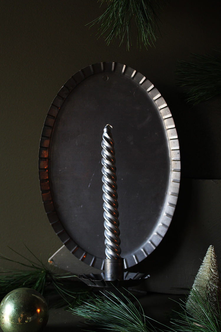 Ovular Tin Sconce