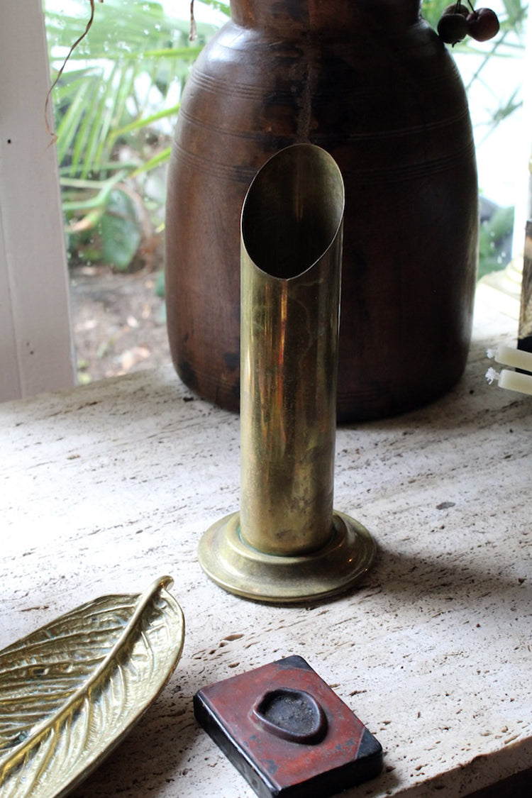 Elipsed Brass Vessel