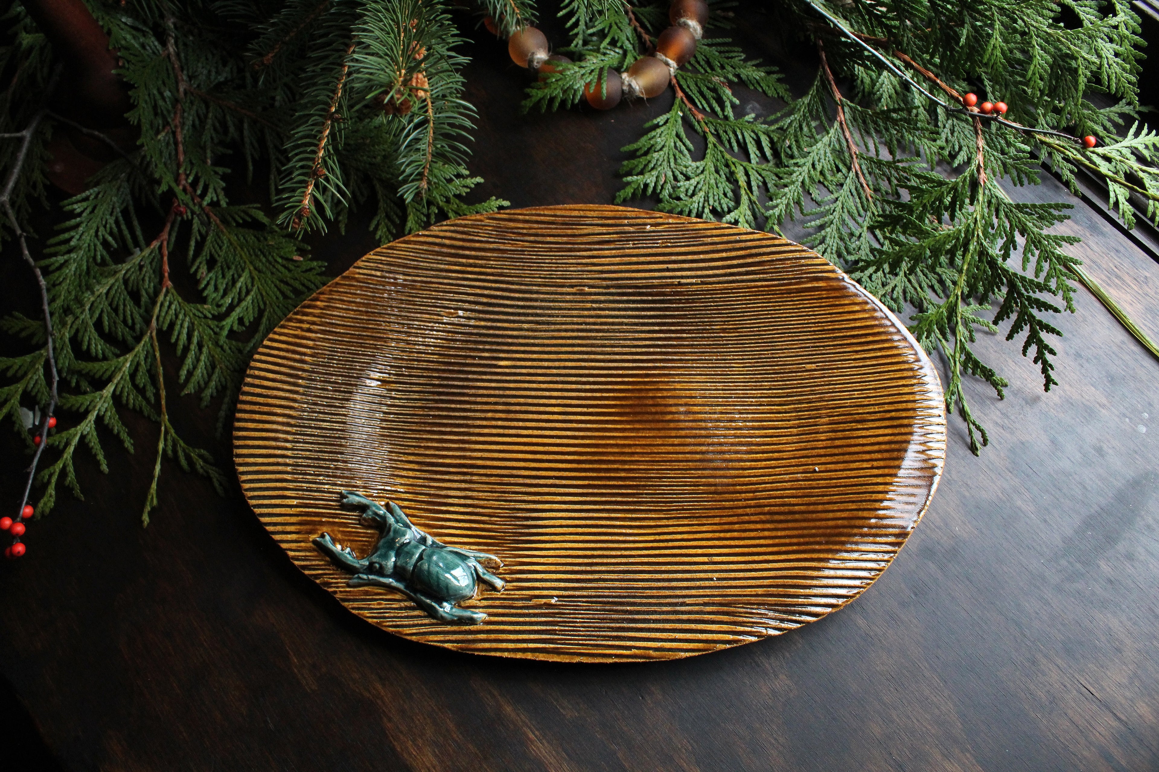Jewel Beetle Platter 1
