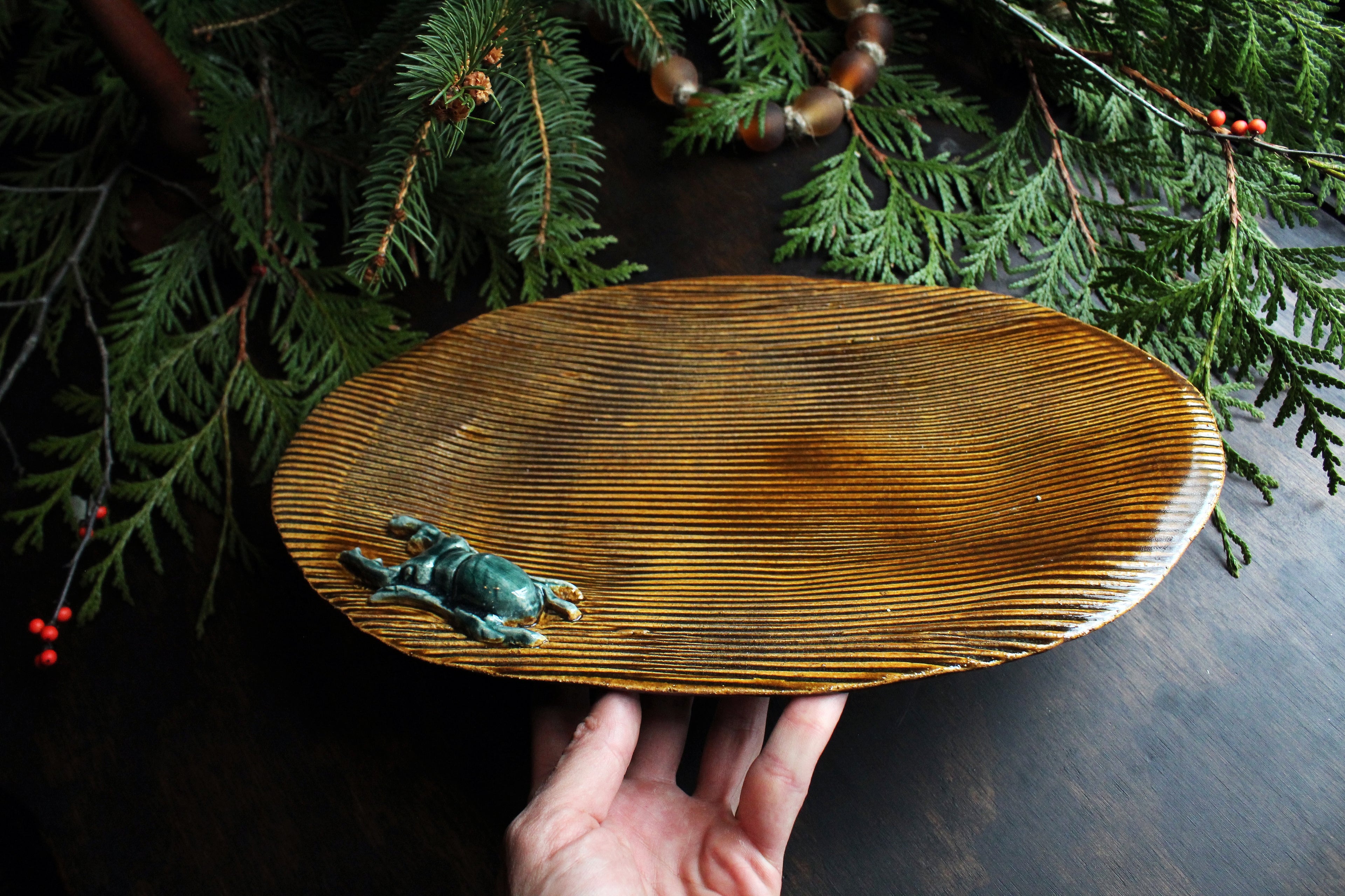 Jewel Beetle Platter 1
