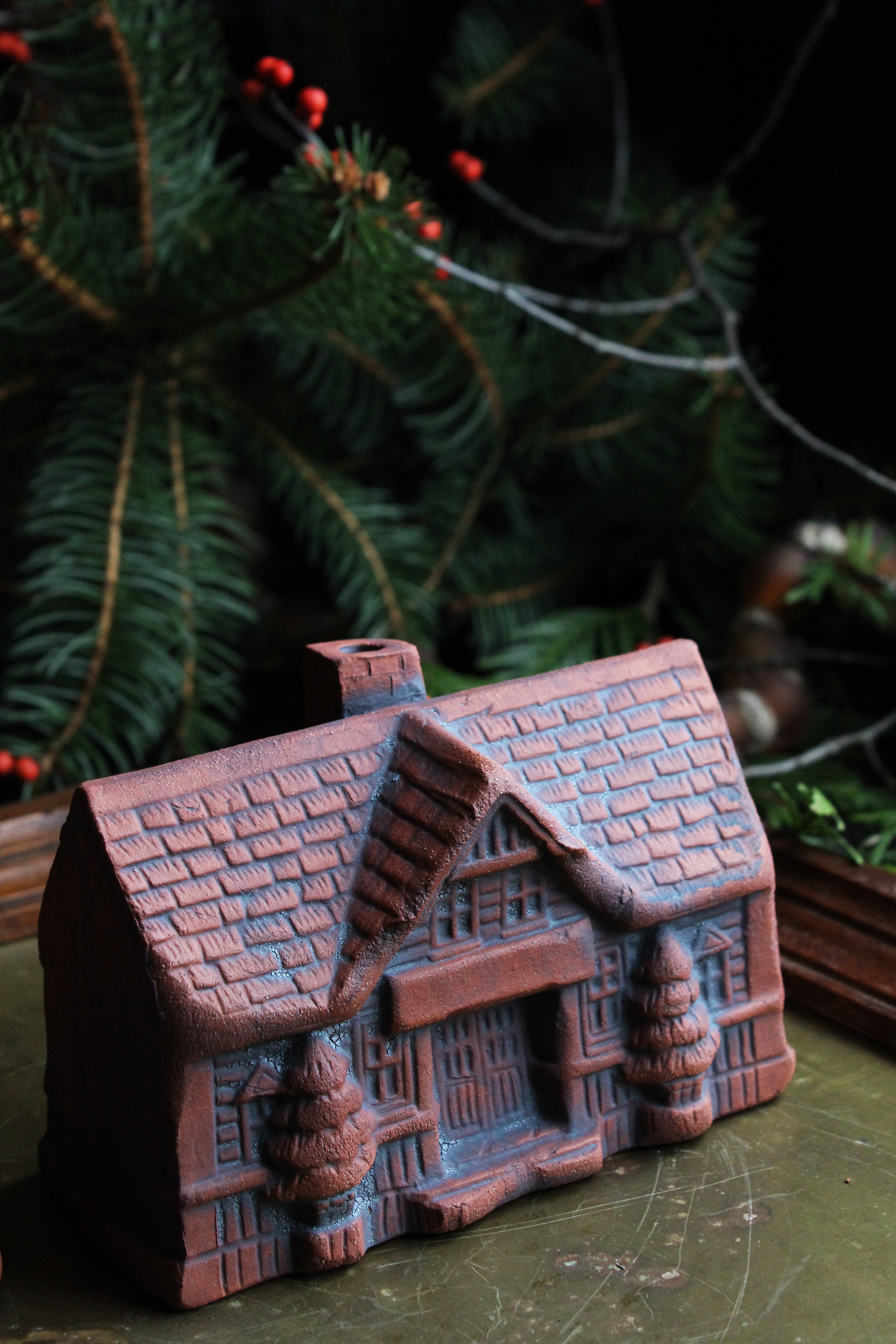 Log Cabin Incense Burner